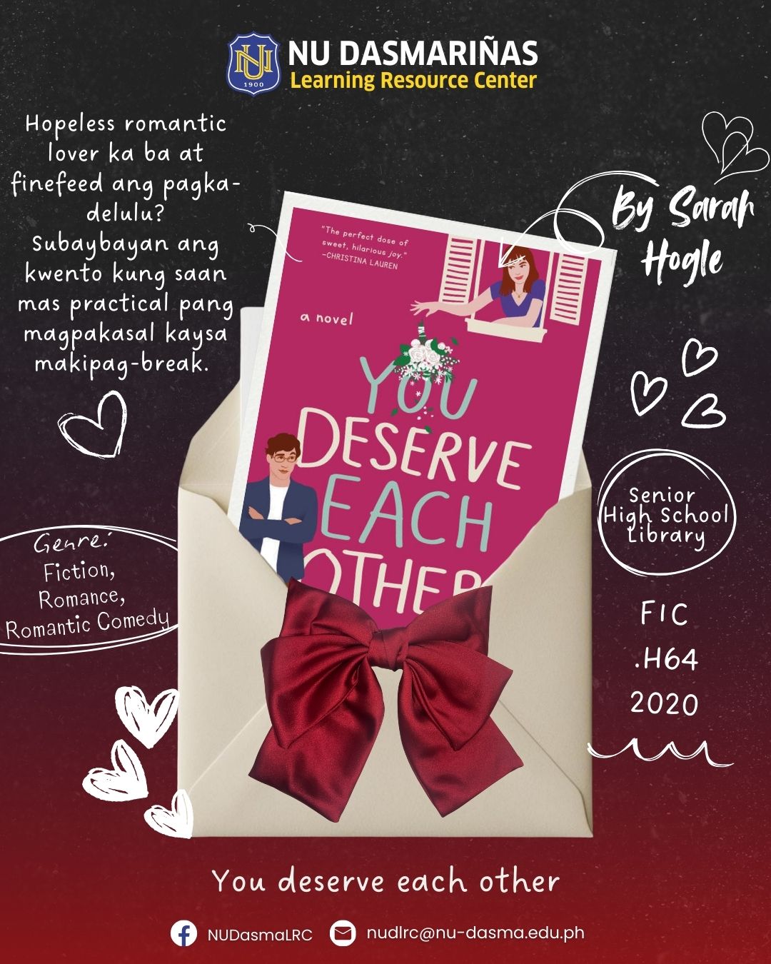 You Deserve Each Other by Sarah Hogle